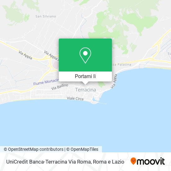 Mappa UniCredit Banca-Terracina Via Roma