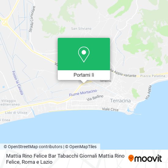 Mappa Mattia Rino Felice Bar Tabacchi Giornali Mattia Rino Felice