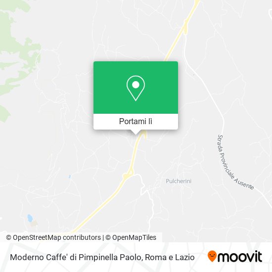 Mappa Moderno Caffe' di Pimpinella Paolo