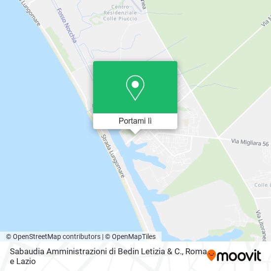 Mappa Sabaudia Amministrazioni di Bedin Letizia & C.