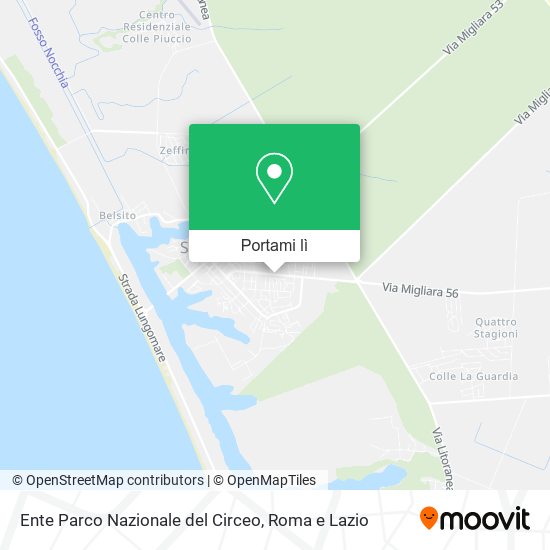 Mappa Ente Parco Nazionale del Circeo