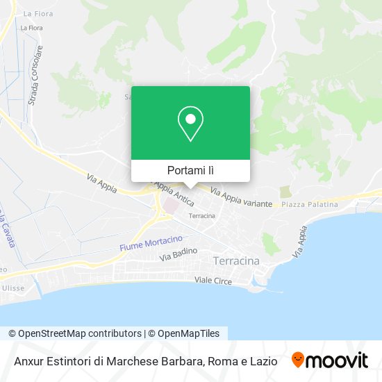 Mappa Anxur Estintori di Marchese Barbara