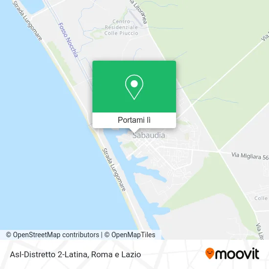 Mappa Asl-Distretto 2-Latina