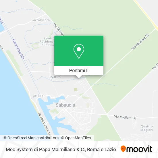 Mappa Mec System di Papa Maimiliano & C.