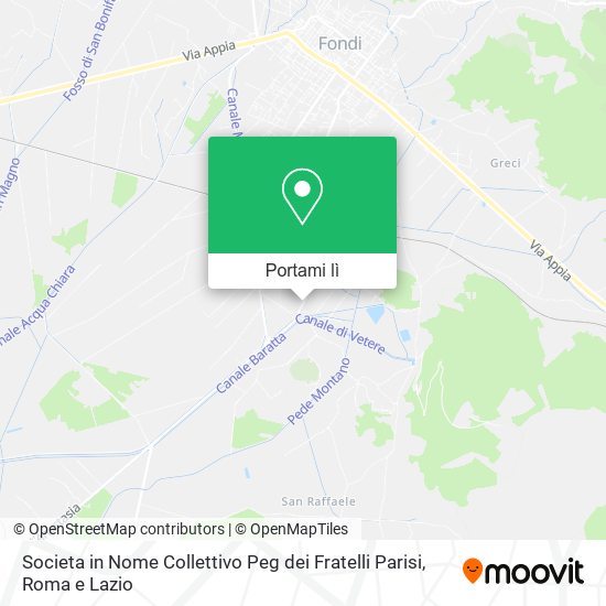 Mappa Societa in Nome Collettivo Peg dei Fratelli Parisi