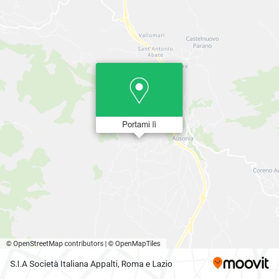 Mappa S.I.A Società Italiana Appalti
