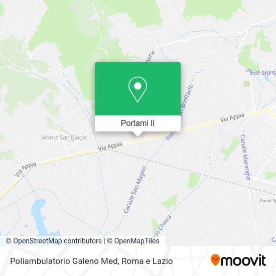 Mappa Poliambulatorio Galeno Med