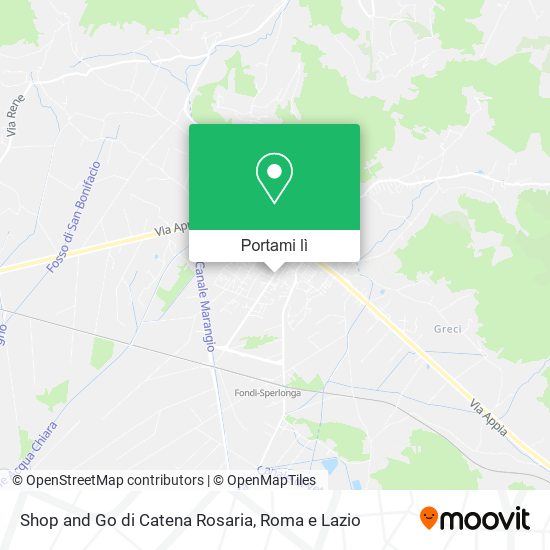 Mappa Shop and Go di Catena Rosaria