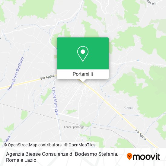Mappa Agenzia Biesse Consulenze di Bodesmo Stefania