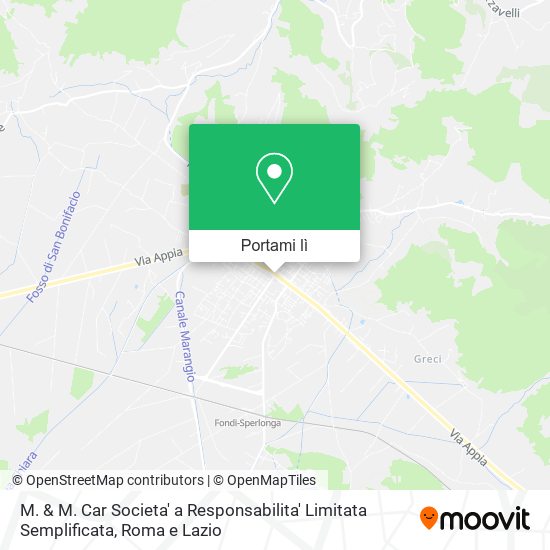Mappa M. & M. Car Societa' a Responsabilita' Limitata Semplificata