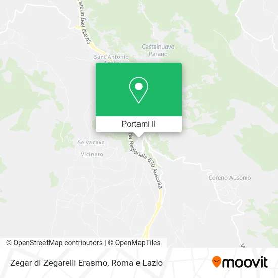 Mappa Zegar di Zegarelli Erasmo