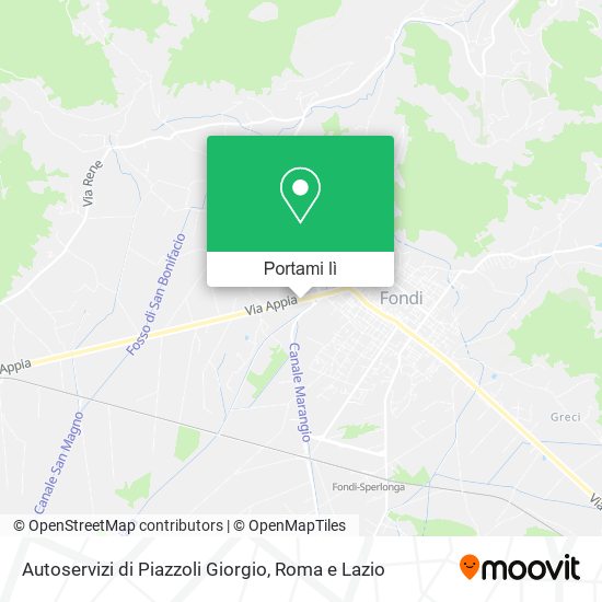 Mappa Autoservizi di Piazzoli Giorgio