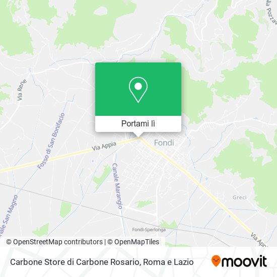 Mappa Carbone Store di Carbone Rosario