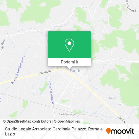 Mappa Studio Legale Associato Cardinale Palazzo