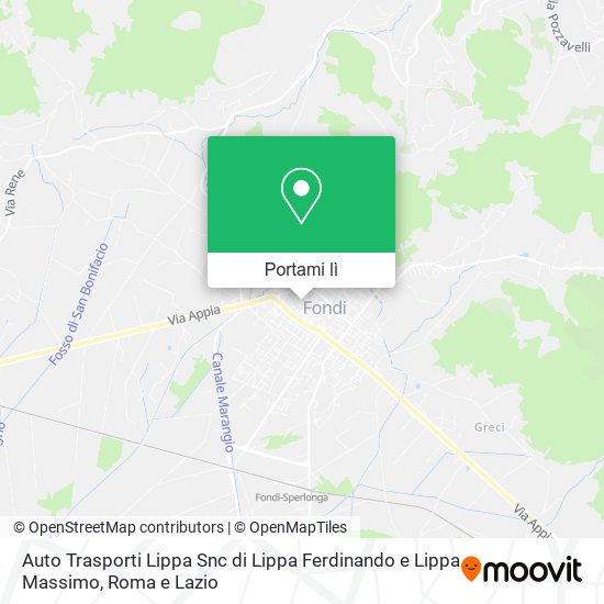 Mappa Auto Trasporti Lippa Snc di Lippa Ferdinando e Lippa Massimo