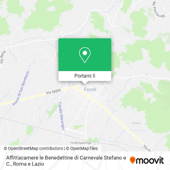 Mappa Affittacamere le Benedettine di Carnevale Stefano e C.