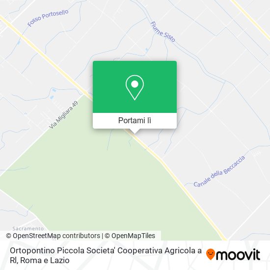 Mappa Ortopontino Piccola Societa' Cooperativa Agricola a Rl