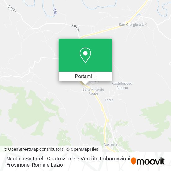 Mappa Nautica Saltarelli Costruzione e Vendita Imbarcazioni Frosinone