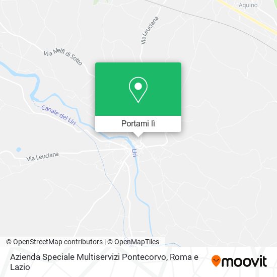 Mappa Azienda Speciale Multiservizi Pontecorvo