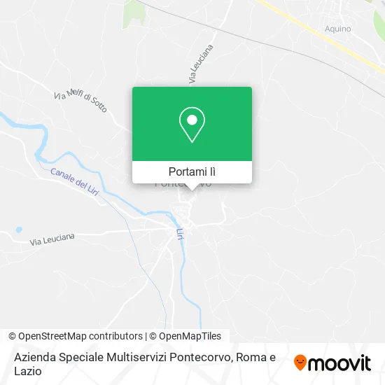 Mappa Azienda Speciale Multiservizi Pontecorvo