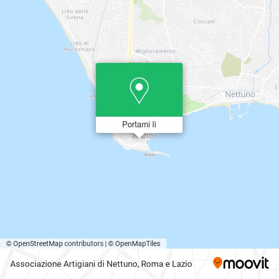 Mappa Associazione Artigiani di Nettuno