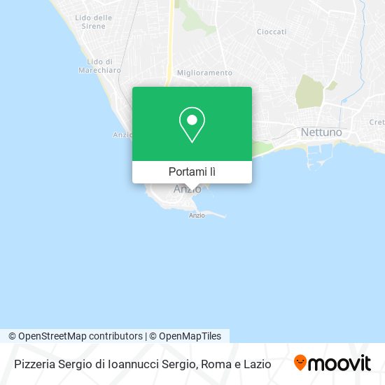 Mappa Pizzeria Sergio di Ioannucci Sergio