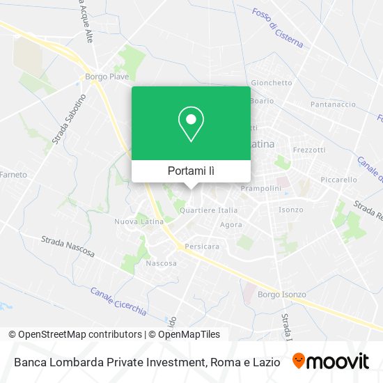 Mappa Banca Lombarda Private Investment