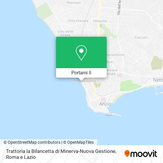 Mappa Trattoria la Bilancetta di Minerva-Nuova Gestione