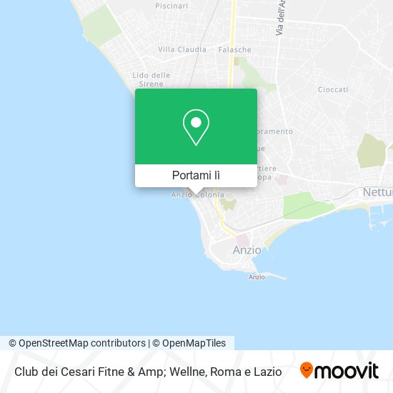 Mappa Club dei Cesari Fitne & Amp; Wellne