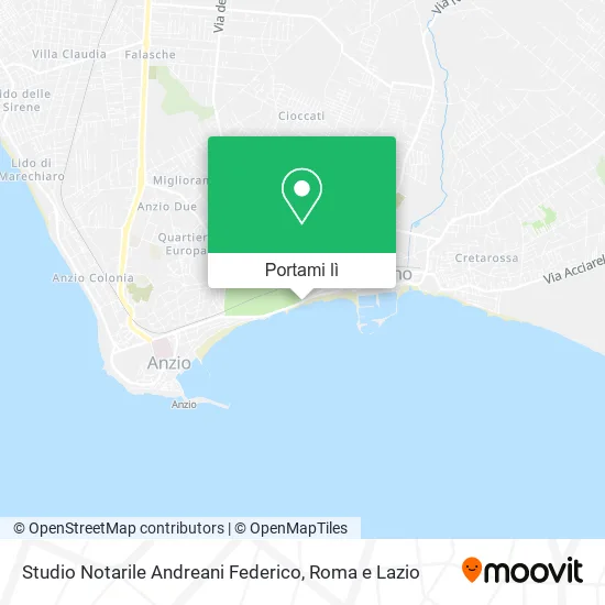 Mappa Studio Notarile Andreani Federico