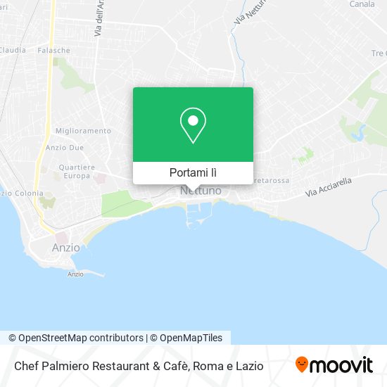 Mappa Chef Palmiero Restaurant & Cafè
