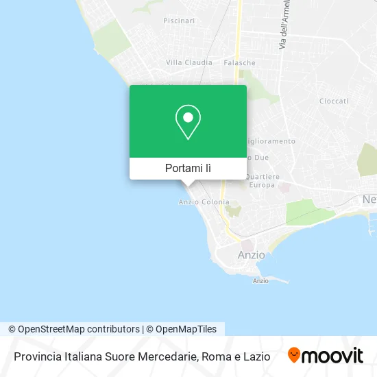 Mappa Provincia Italiana Suore Mercedarie