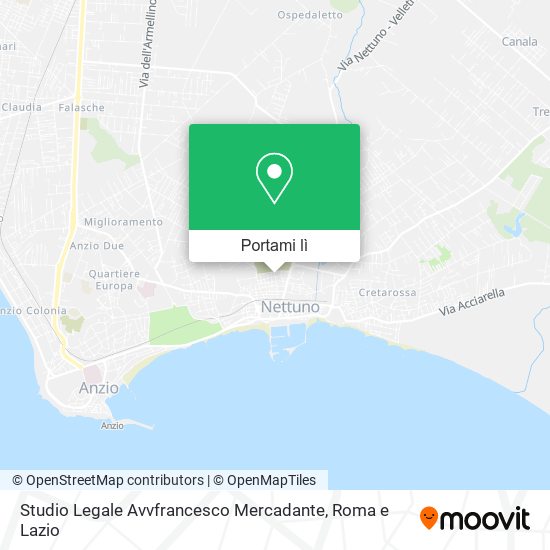 Mappa Studio Legale Avvfrancesco Mercadante