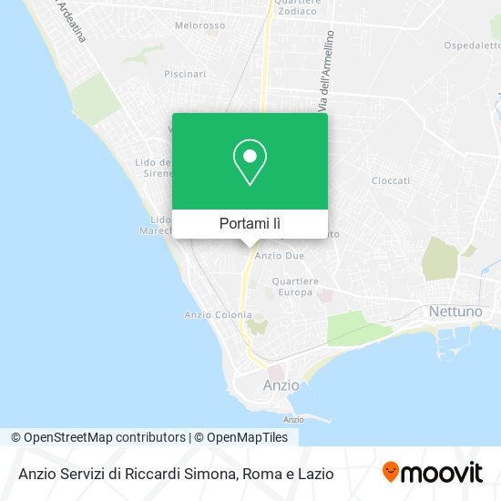 Mappa Anzio Servizi di Riccardi Simona