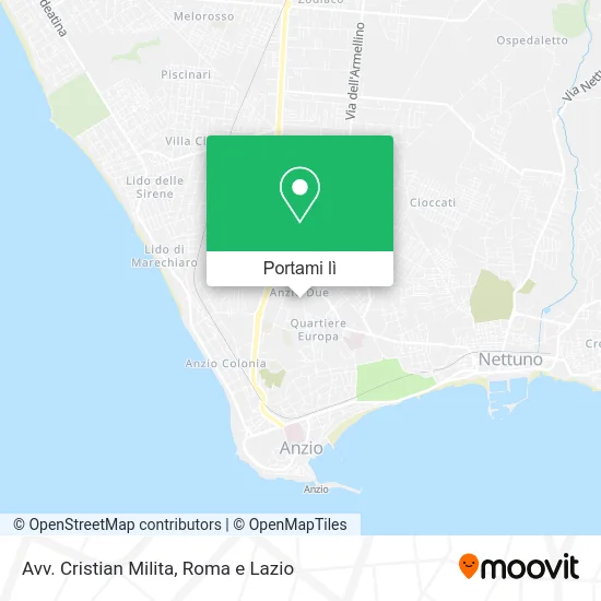 Mappa Avv. Cristian Milita