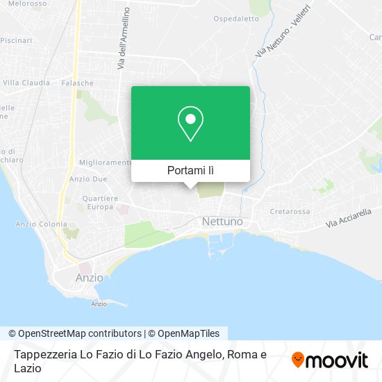 Mappa Tappezzeria Lo Fazio di Lo Fazio Angelo