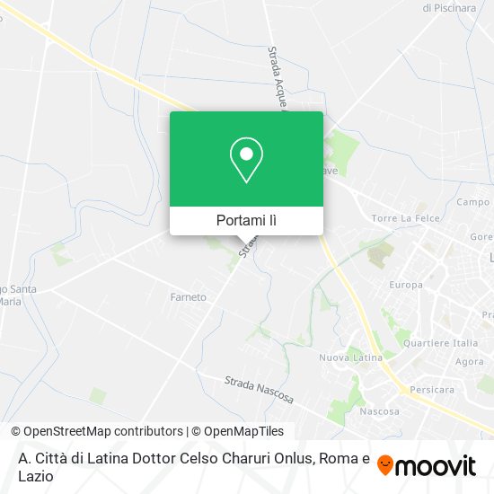 Mappa A. Città di Latina Dottor Celso Charuri Onlus