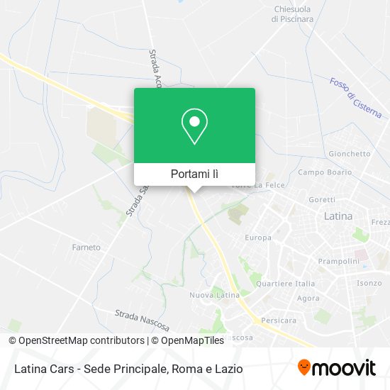 Mappa Latina Cars - Sede Principale
