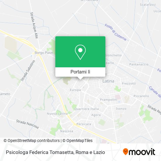 Mappa Psicologa Federica Tomasetta