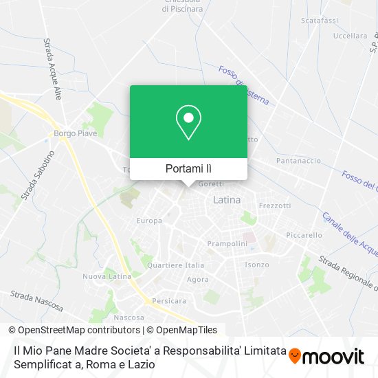 Mappa Il Mio Pane Madre Societa' a Responsabilita' Limitata Semplificat a