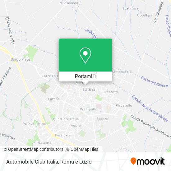 Mappa Automobile Club Italia