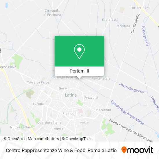Mappa Centro Rappresentanze Wine & Food