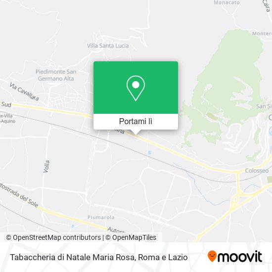 Mappa Tabaccheria di Natale Maria Rosa