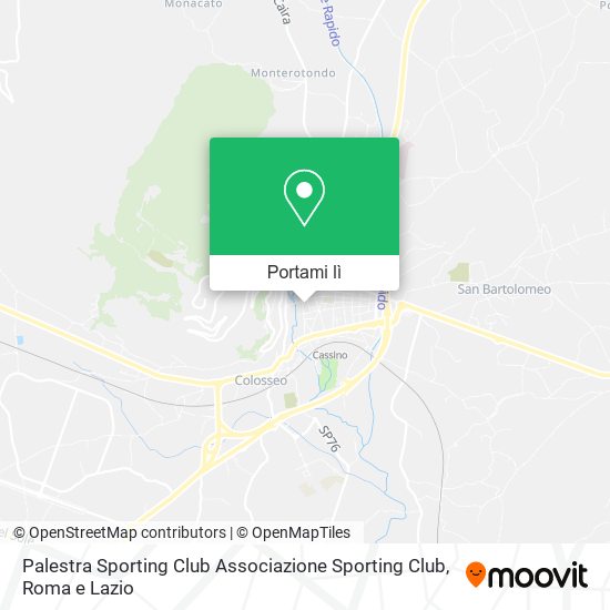 Mappa Palestra Sporting Club Associazione Sporting Club