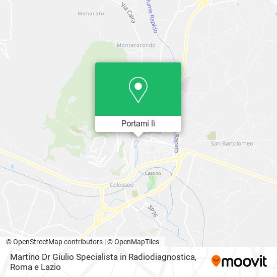 Mappa Martino Dr Giulio Specialista in Radiodiagnostica