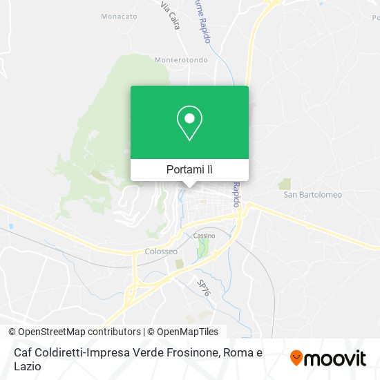Mappa Caf Coldiretti-Impresa Verde Frosinone