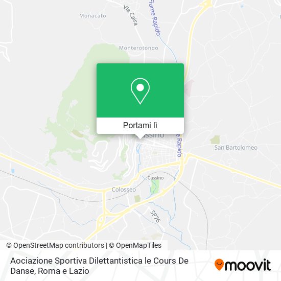 Mappa Aociazione Sportiva Dilettantistica le Cours De Danse