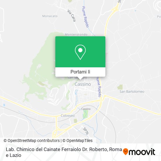 Mappa Lab. Chimico del Cainate Ferraiolo Dr. Roberto