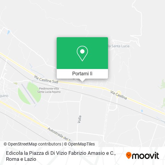 Mappa Edicola la Piazza di Di Vizio Fabrizio Amasio e C.