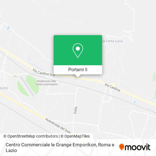 Mappa Centro Commerciale le Grange Emporikon